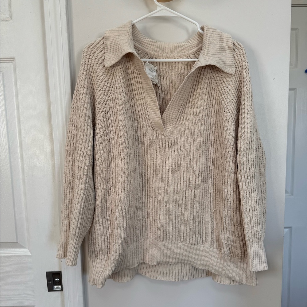 Oversized knit sweater